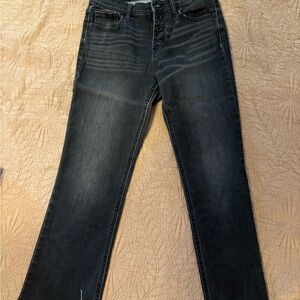 Old Navy Women's Dark Gray Straight Leg Jeans